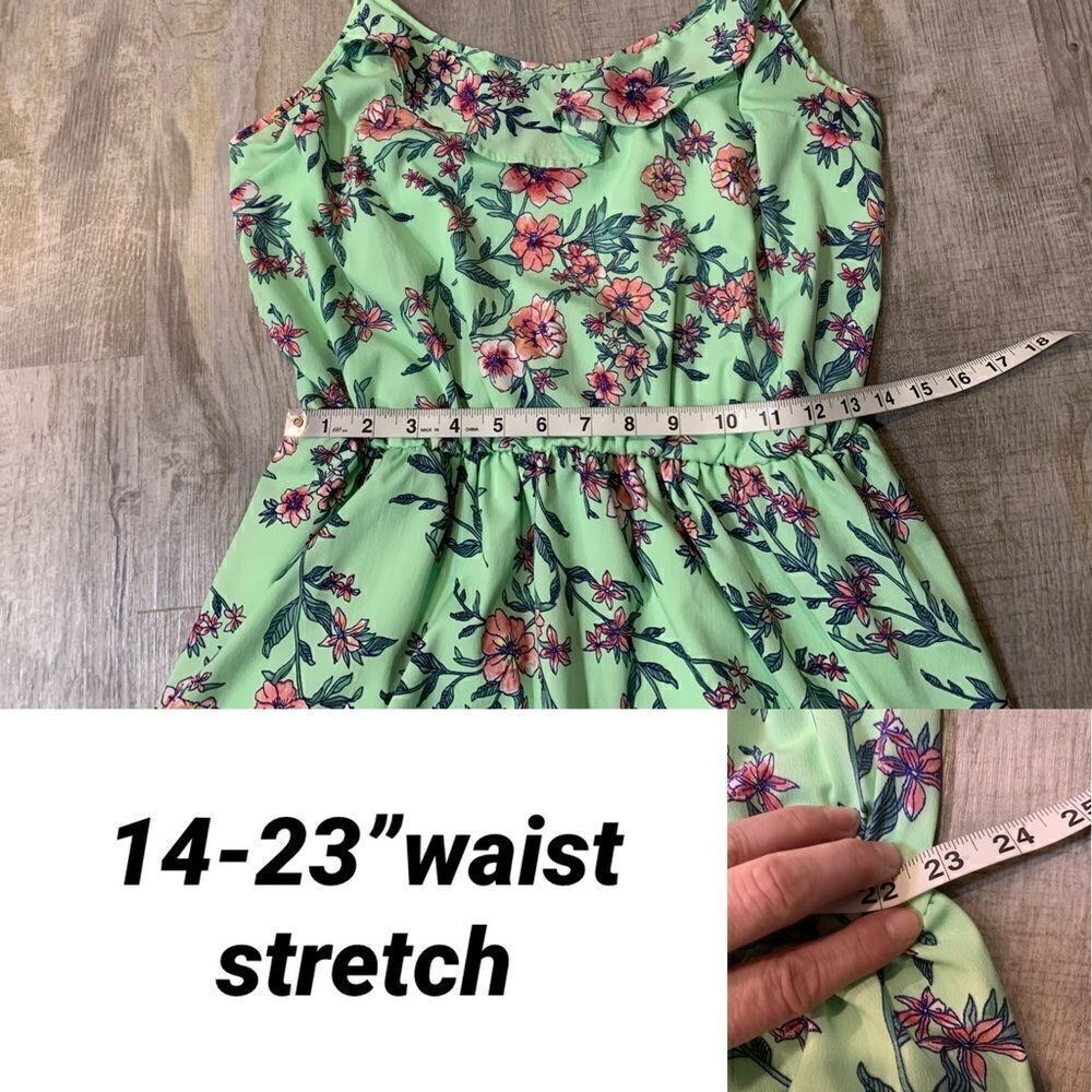 Decree mint floral strap dress - Picture 10 of 11